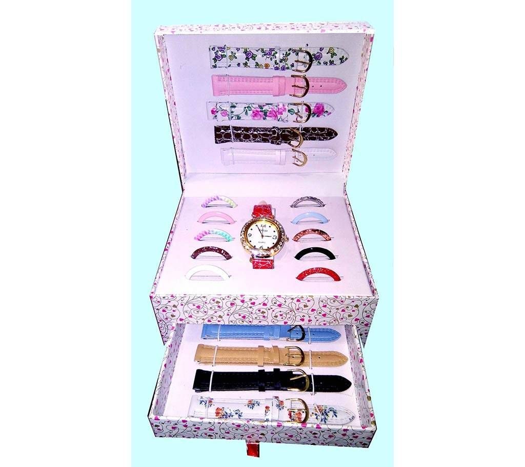 11 in 1 Ladies Multicolor Changeable Belt