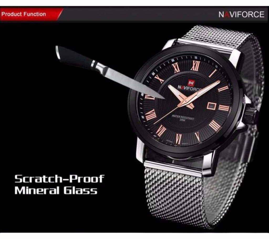 Naviforce Nf9052 Analog Stainless Steel Watch