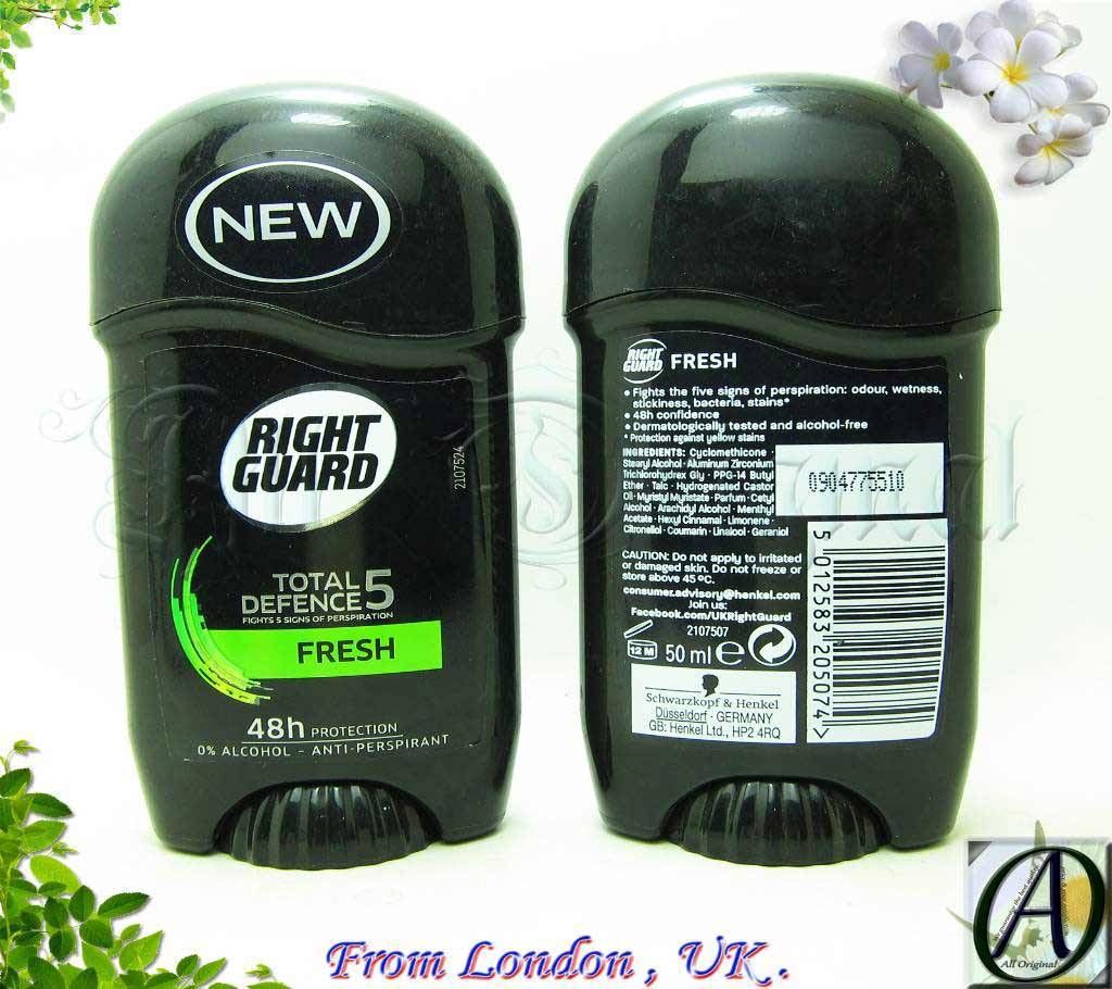 Right Guard Male Total Defence 5 Fresh Stick 50ml (Germany)