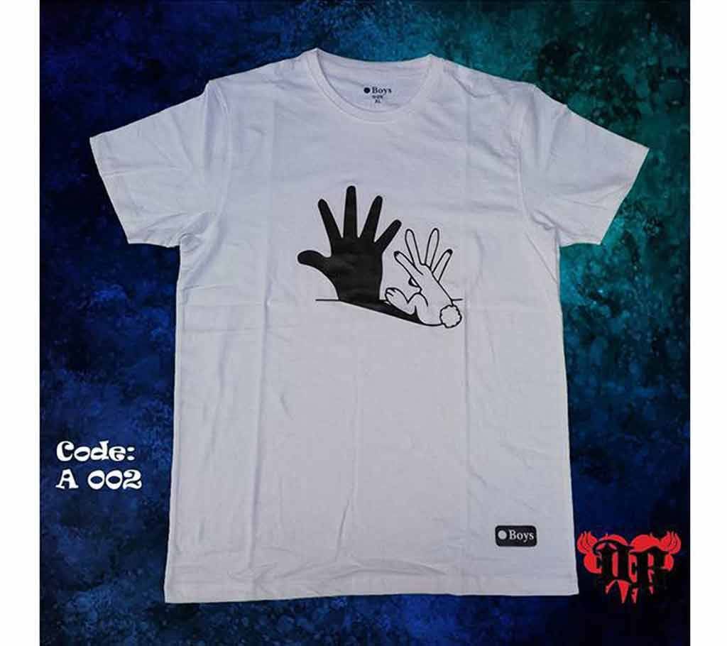 Awesome Cotton White T-Shirt