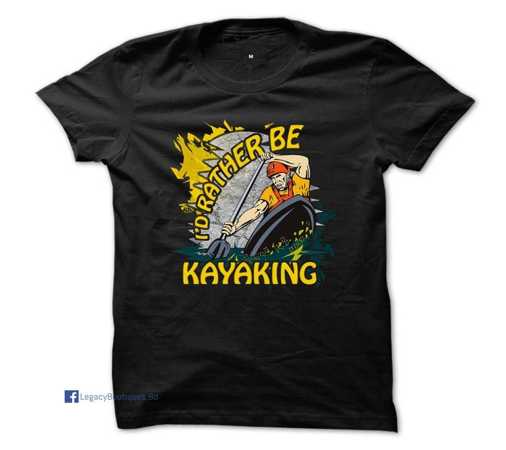 I would Rather be Kayaking Men's Half Sleeve T-shirt