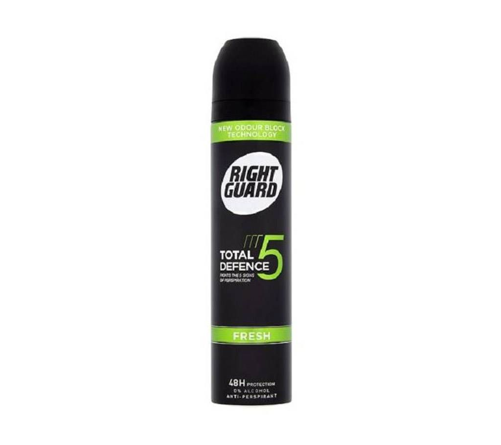Right Guard Total Defence 5 Fresh Body Spray Germany 