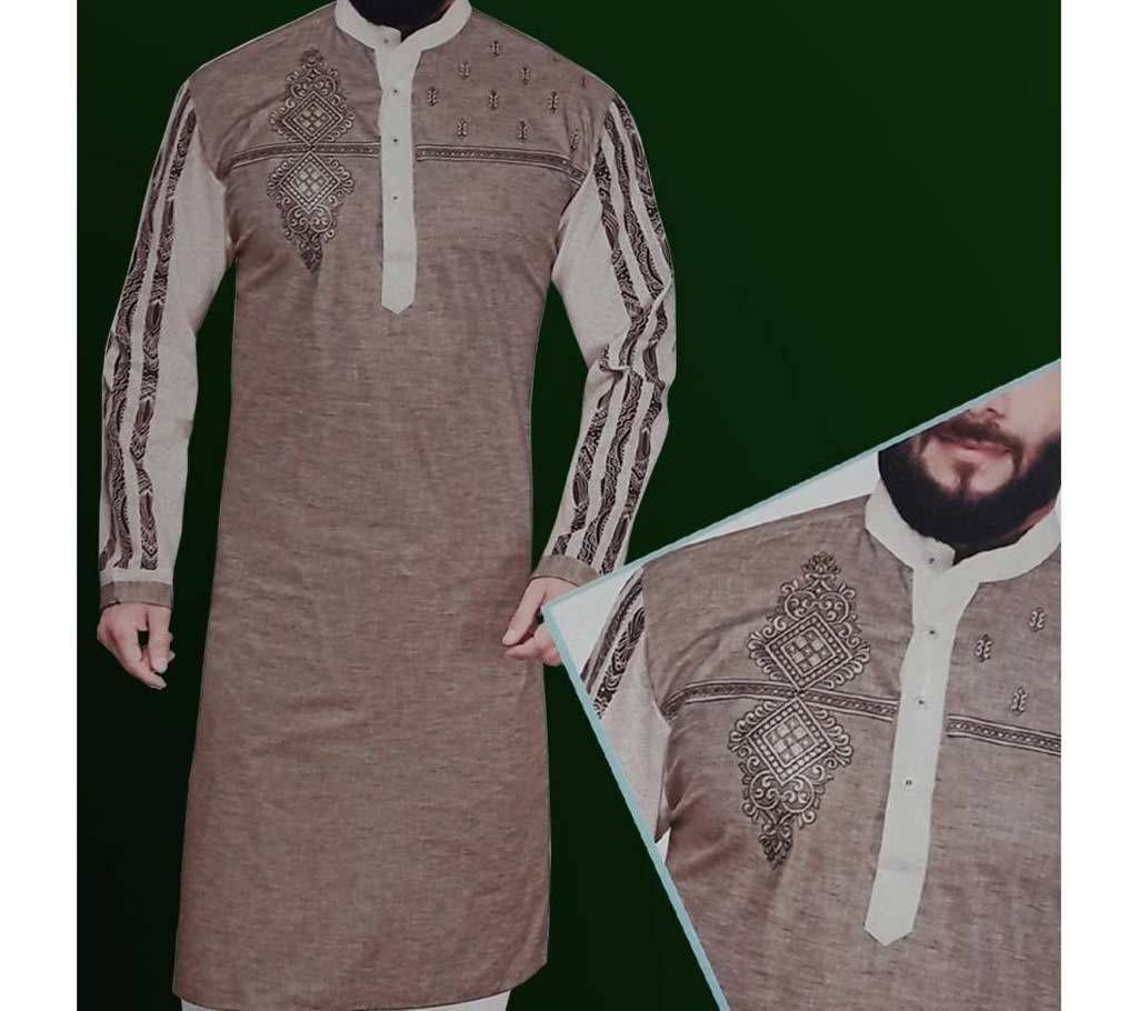 Eid Collection - Menz Slim Fit Semi Long Punjabi 100209