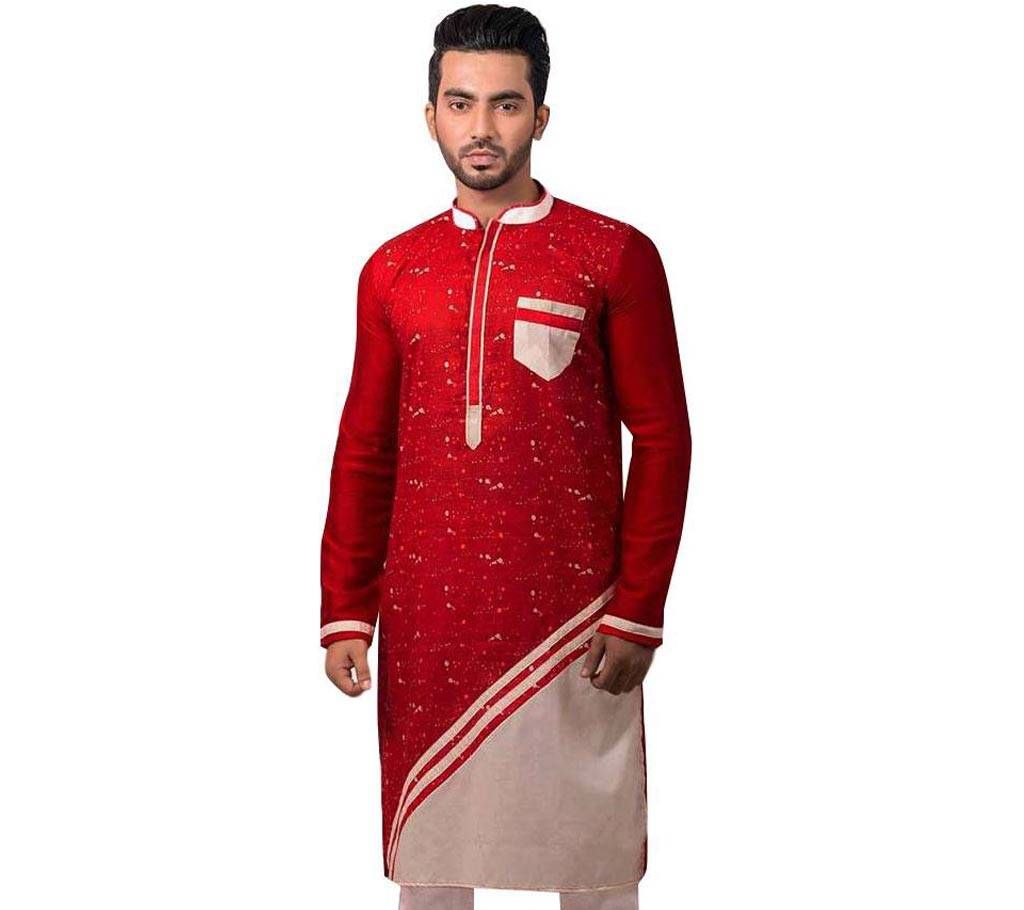Mens Printed Cotton Punjabi