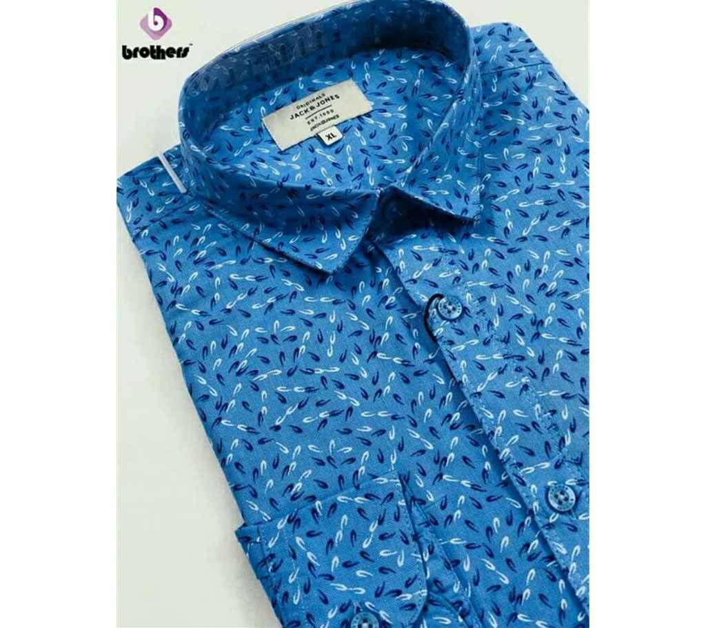 Indian Mixed Cotton Full-sleeve Formal Shirt