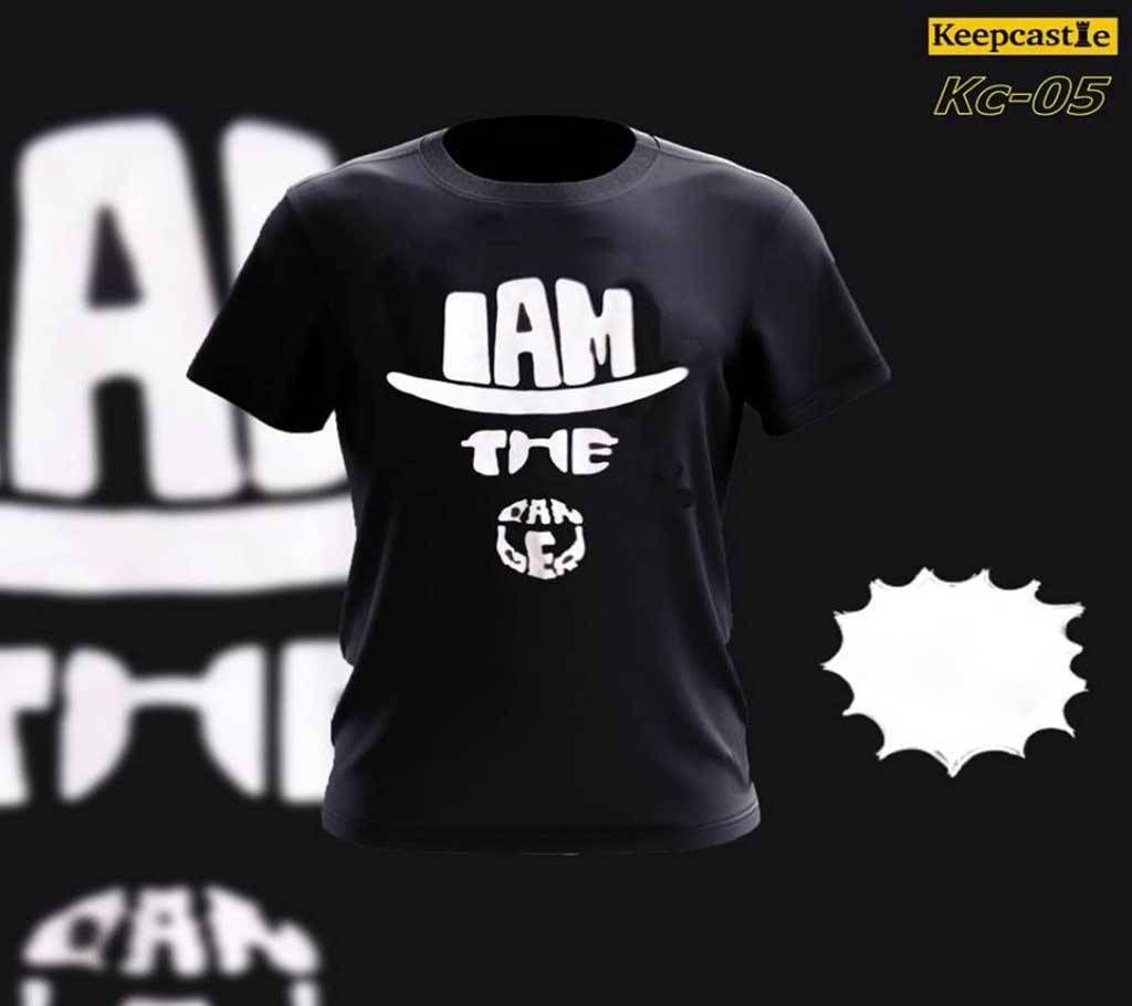 I Am The Half Sleeve Round Neck Cotton T shirt For men 