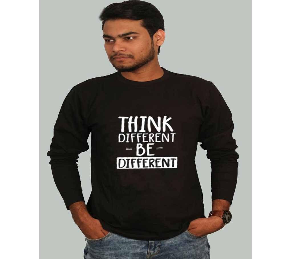 Think Different Be Different Gents Full Sleeve Cotton T-Shirt