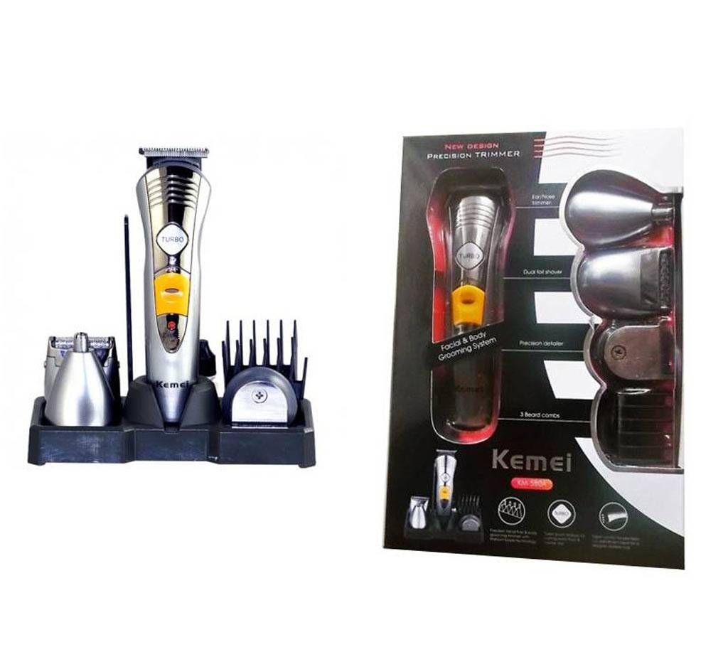 Kemei KM 580A 7in1 Multifunctional Premium Mens Grooming Kit