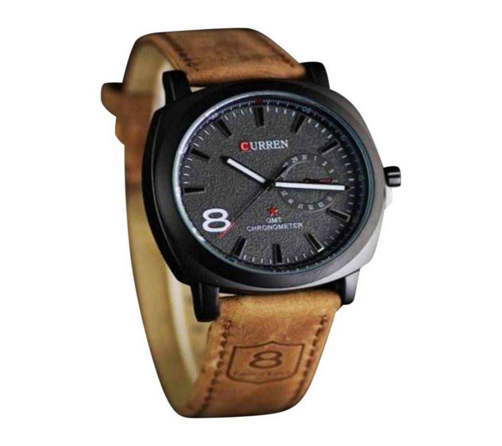 Curren Analog Wrist Watch for Men-Black