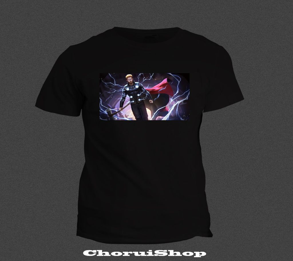 Thor Storm Cotton T-shirt - Black