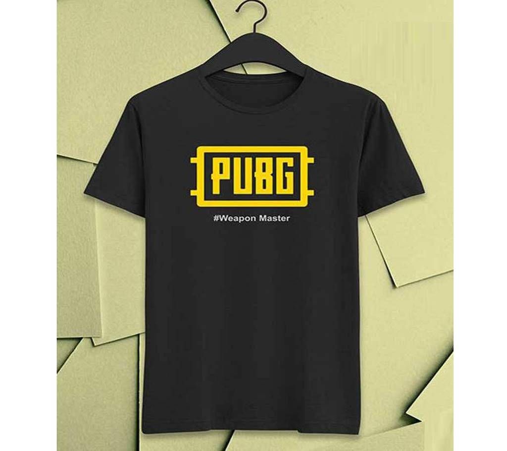 Cotton combed T-shirt - Black - Pubg