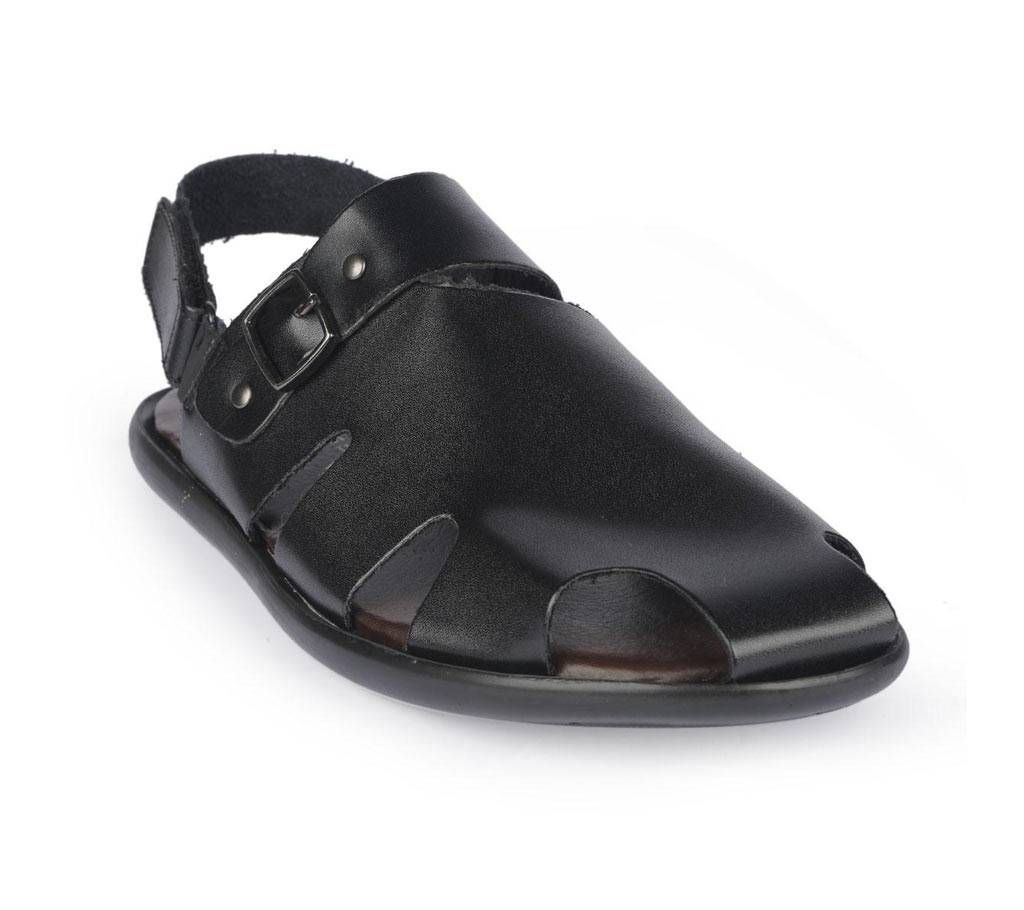 mens sandal With belt -Black- 9213101

