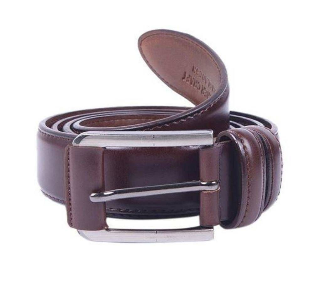 Chocolate Leather Belt For Men-CSB-258