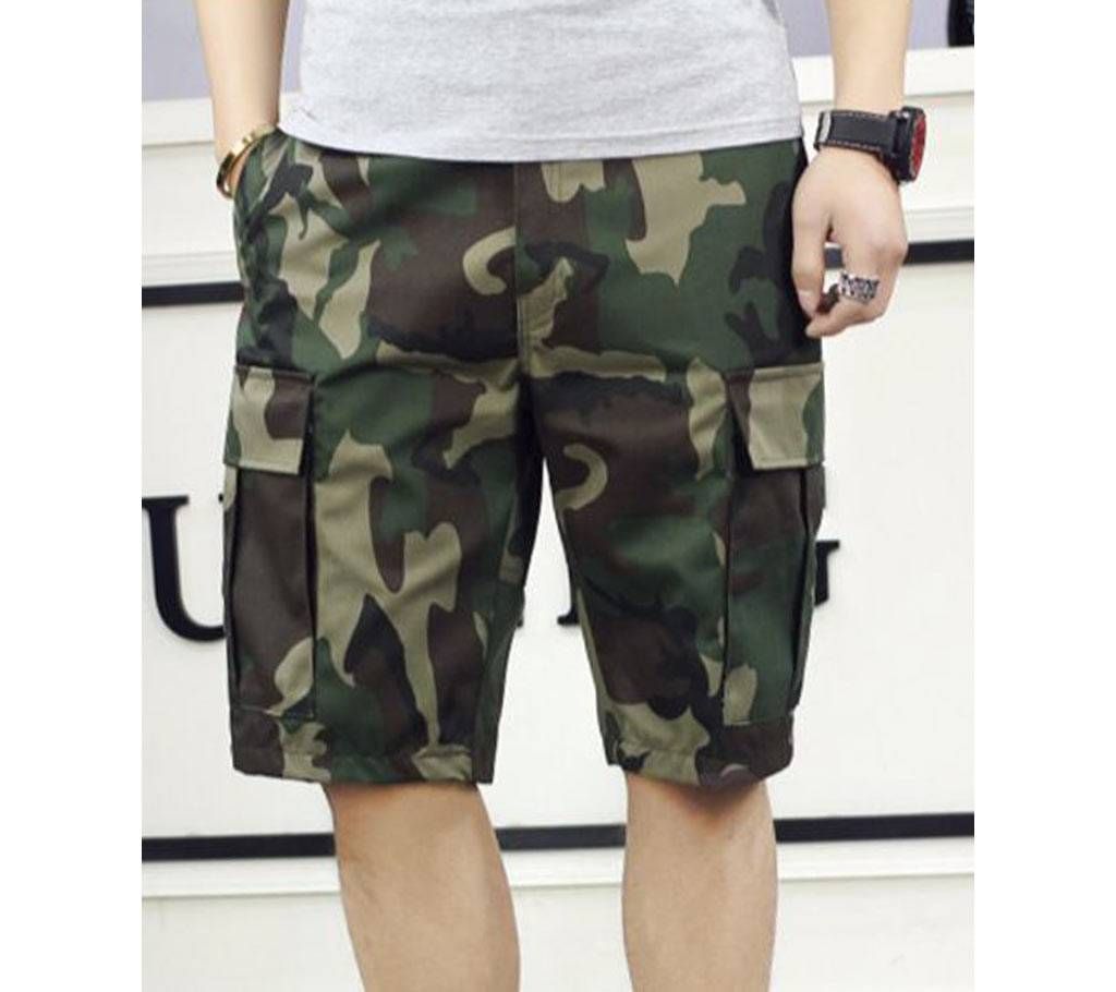 Mens Fashion With Army Printed Quarter Pant