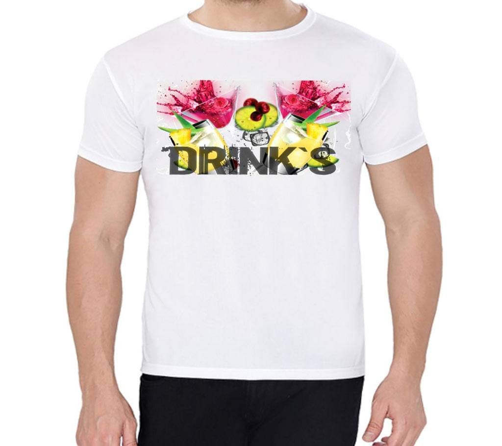 Drink - Half Sleeve T-shirt For Men