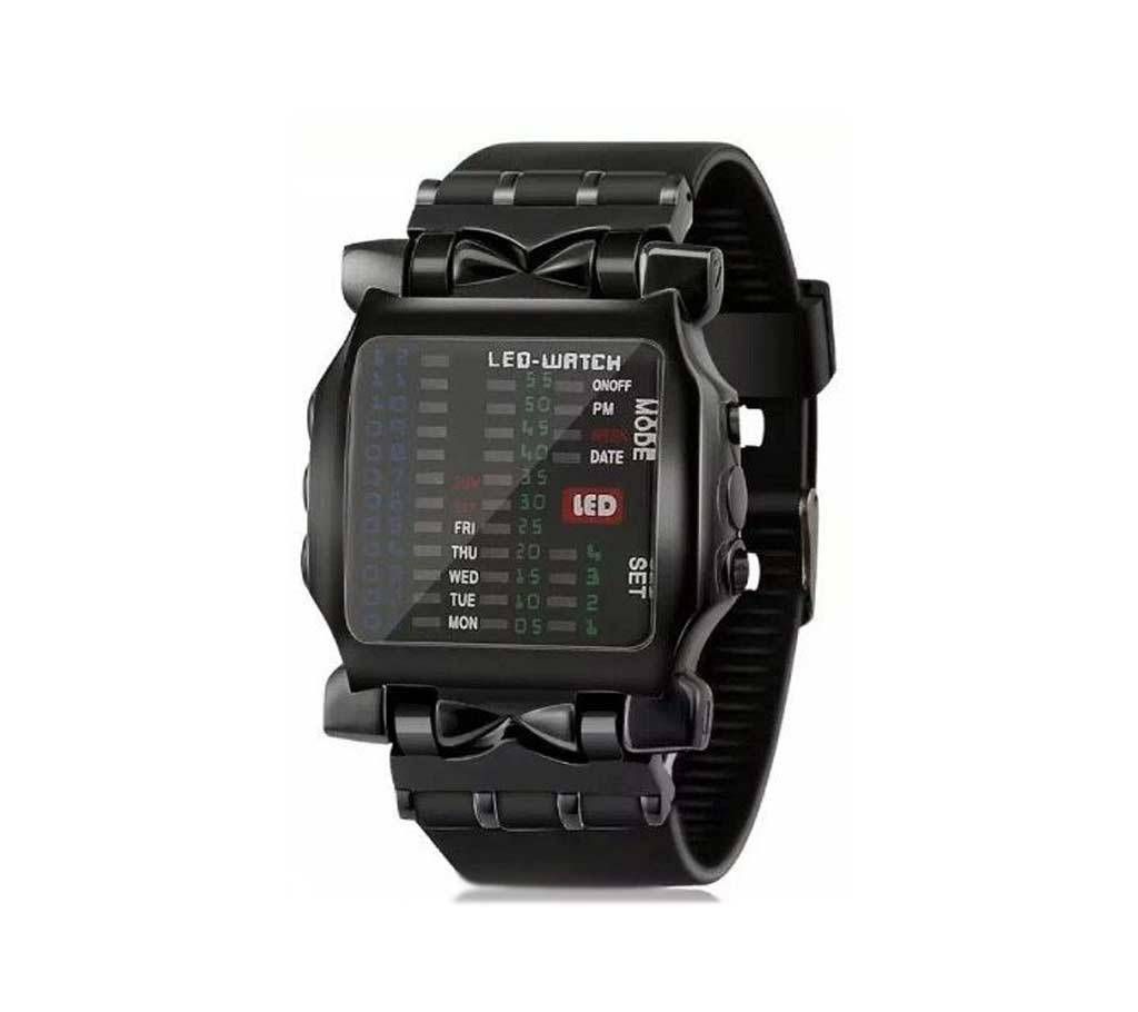 Unisex Square Colorful LED Digital Watch.