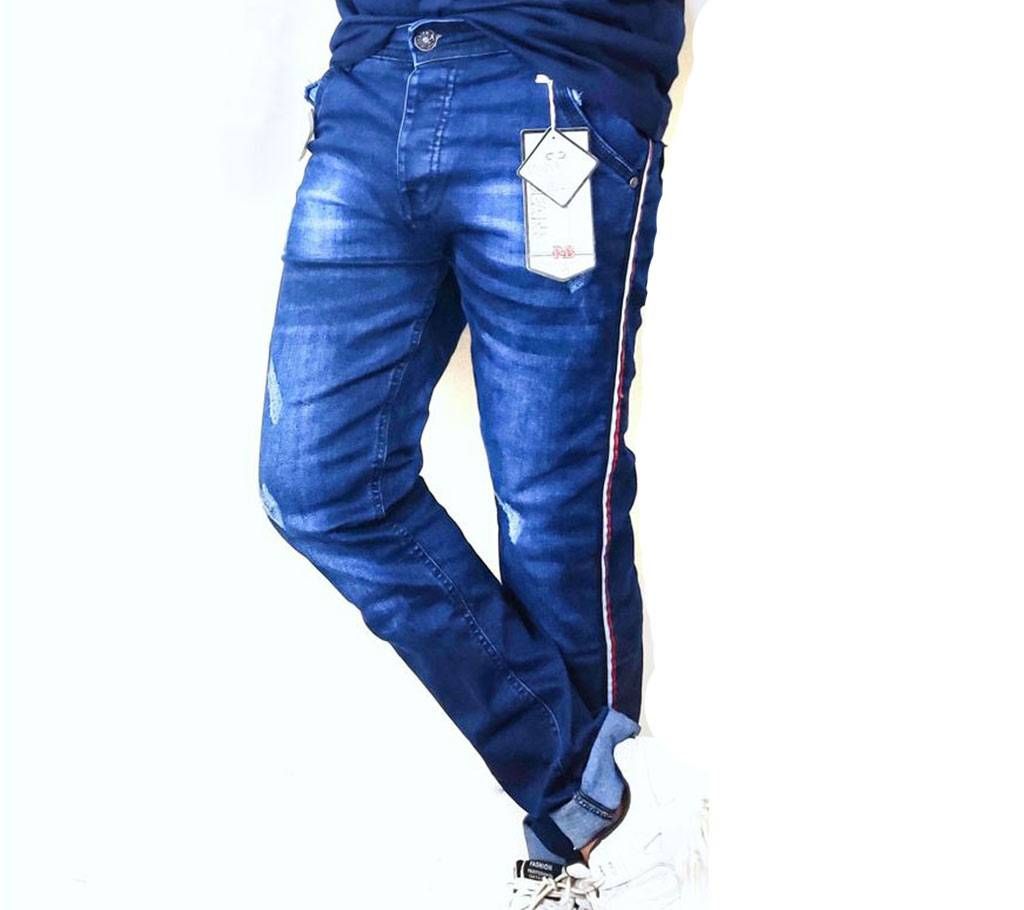 Gents Slim Fit Navy Blue Jeans Pant