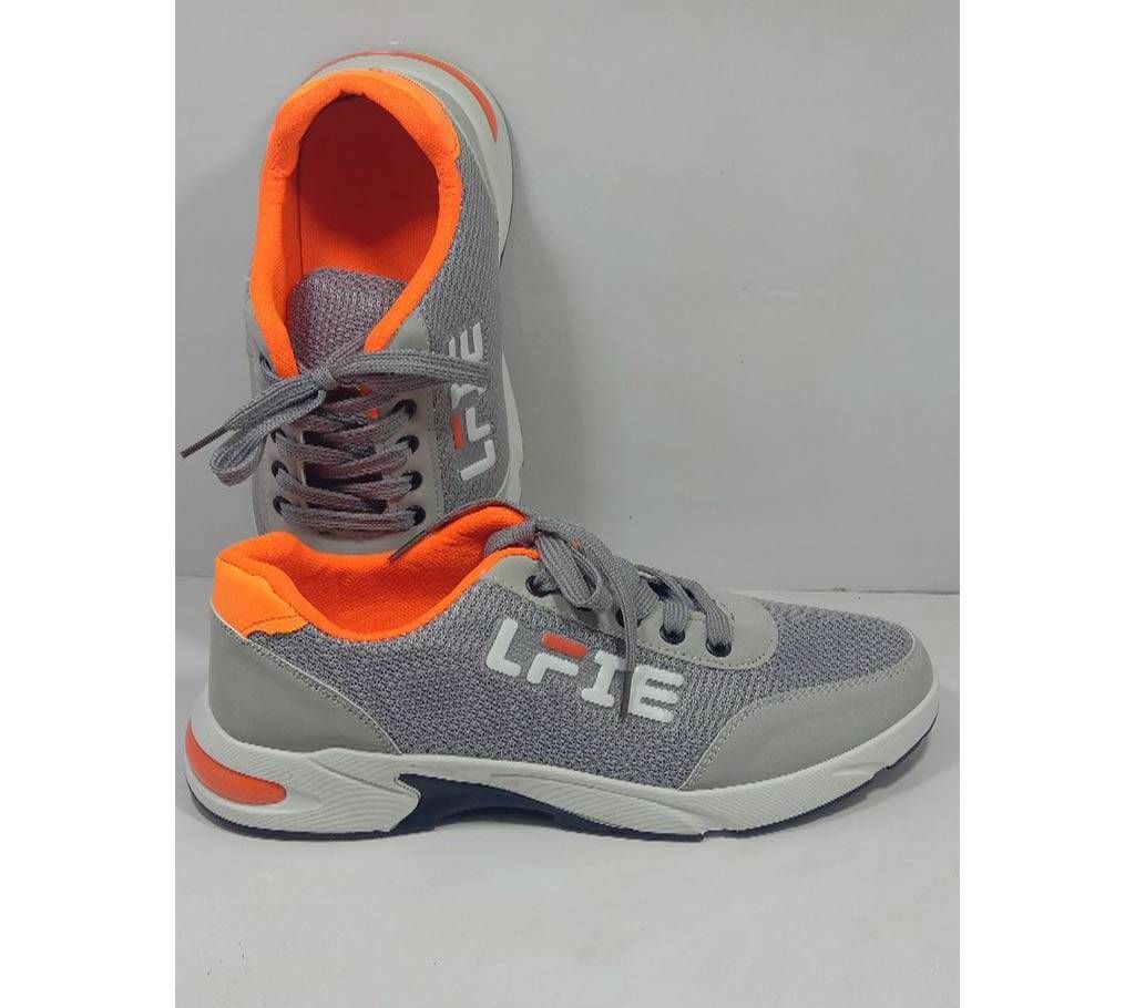 Sneakers For Men-Ash And Orange