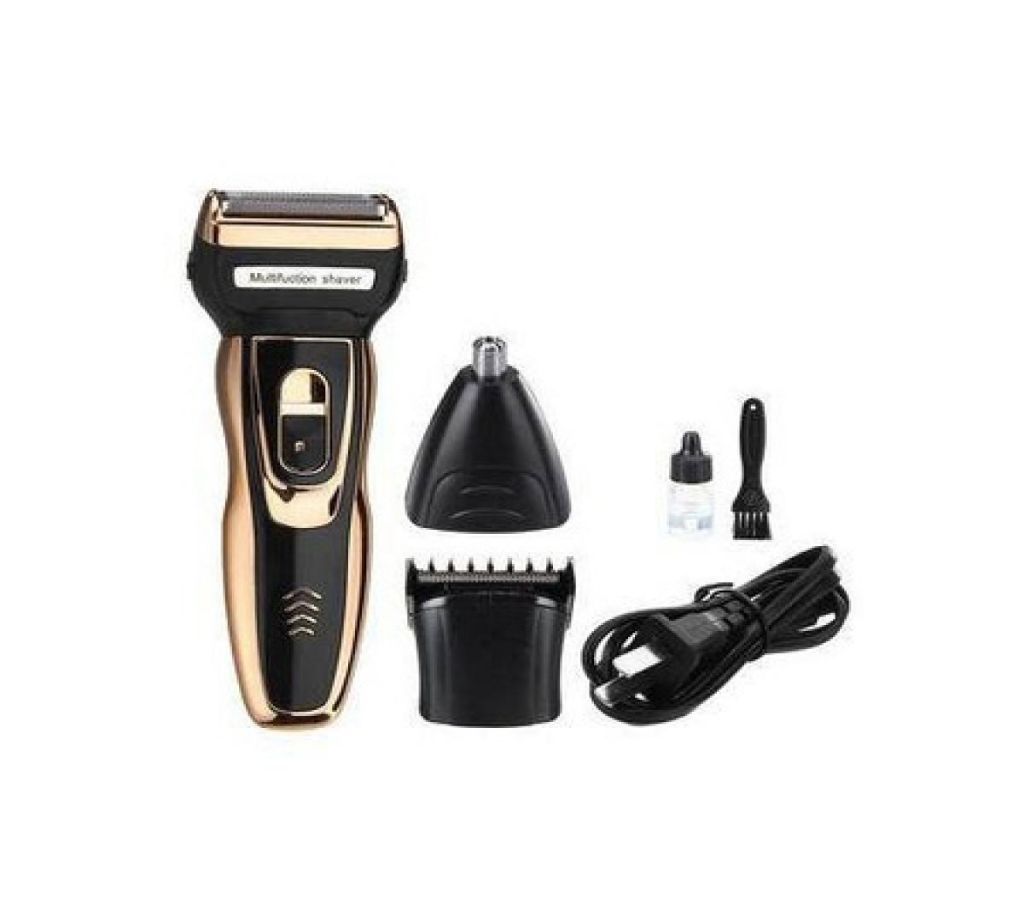 Progemei GM-595 High performance Professional 3 in 1 Trimmers - Golden