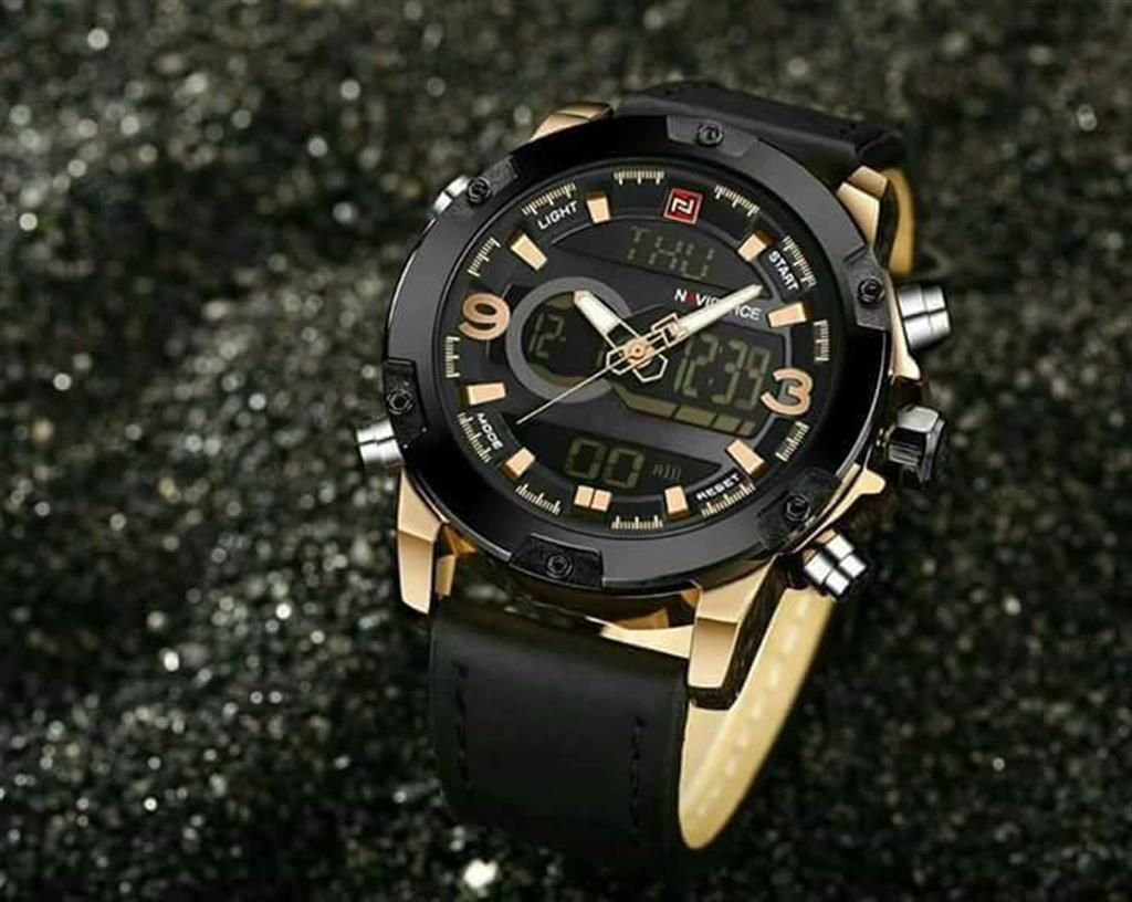 Naviforce Band Sports Dual time Watch-copy