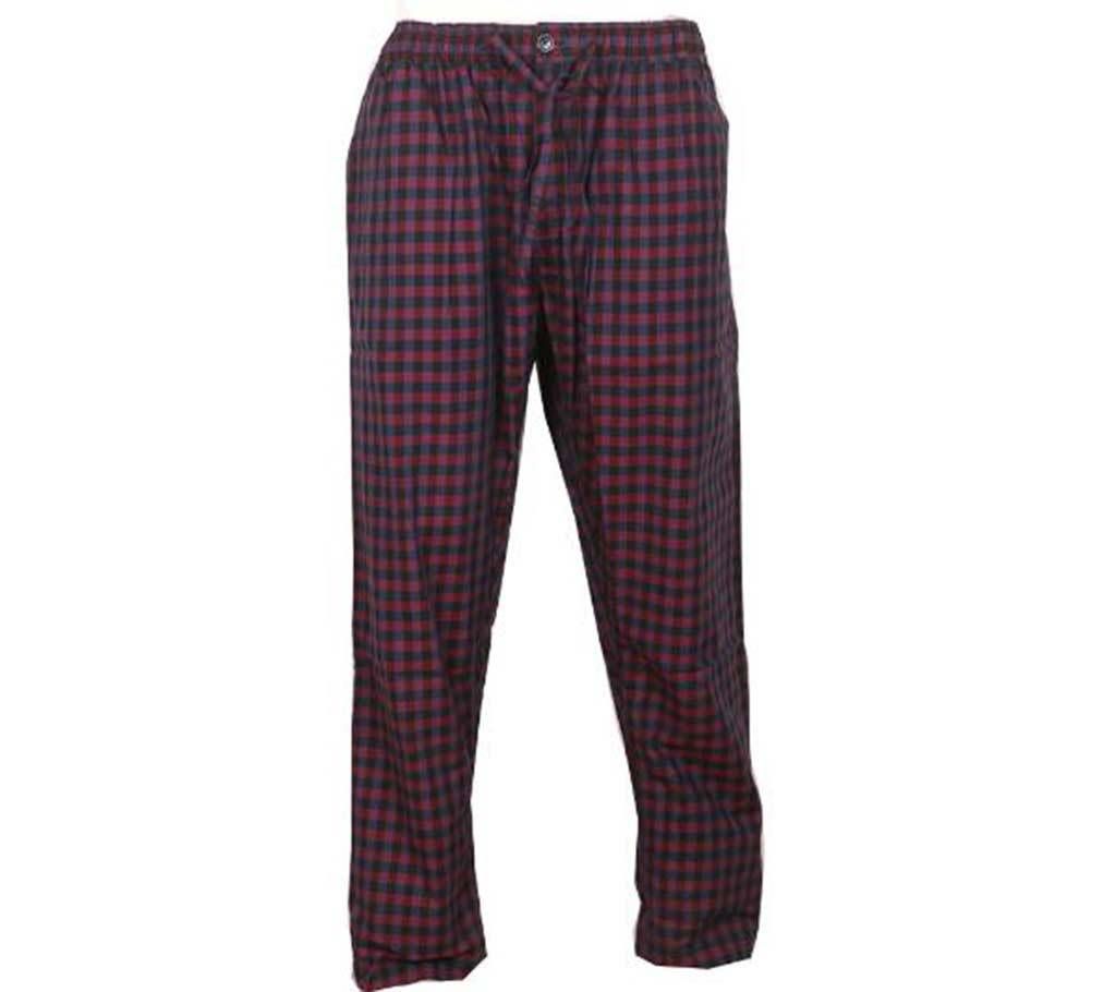 Menz Check Cotton Trousers
