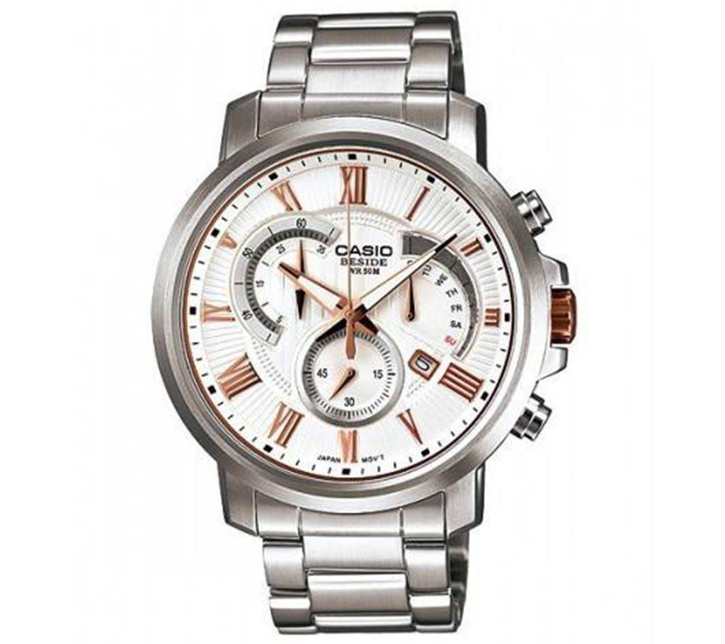 Casio BEM-506BD-7AV White Dial Gents Wristwatch