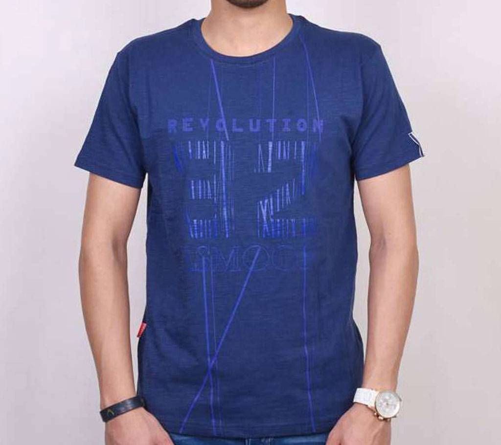 Asmoor Navy Blue Cotton Short Sleeve Polo or Men