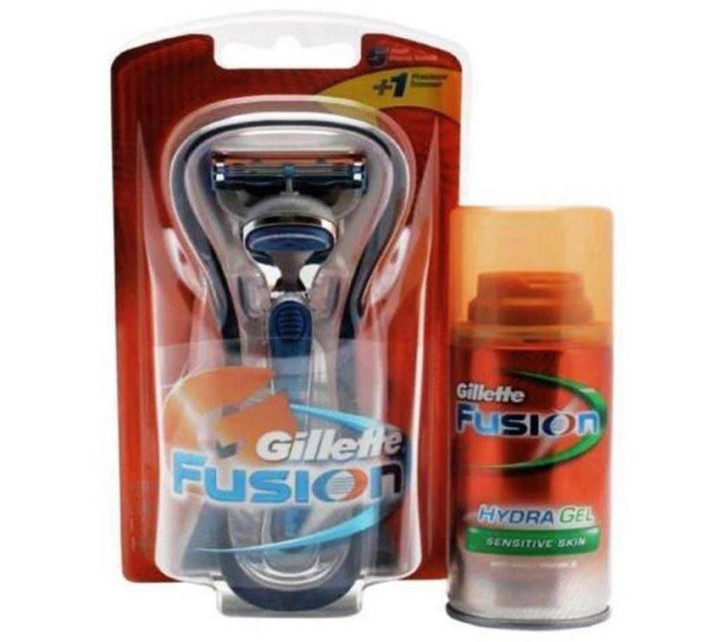 Gillette Fusion Power Razor with Free Hydra Gel(75ml)