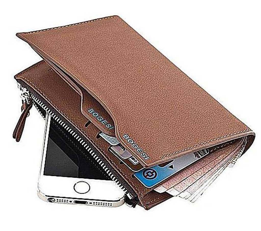 Brown Artificial Leather Wallet for Men