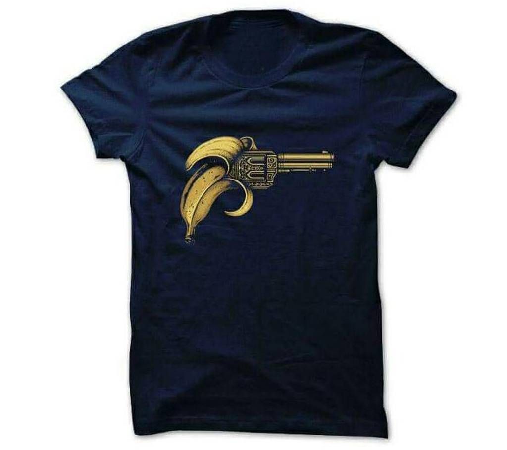 Banana Gun Menz Round Neck T-Shirt