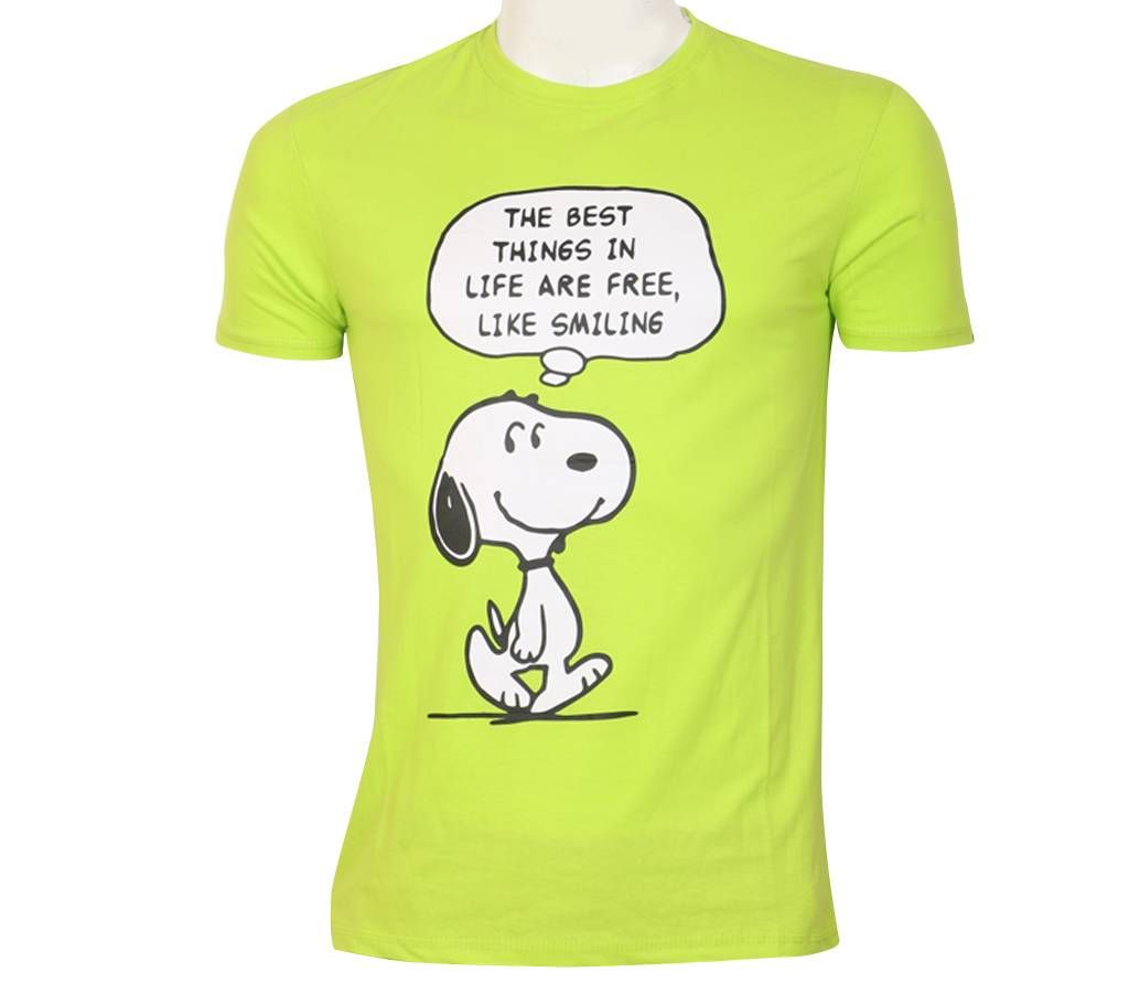 Smiling is Free Mens half sleeve t shirt