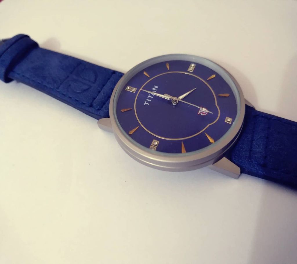 NEW TITAN Blue Artificial Leather Analog Watch For Men