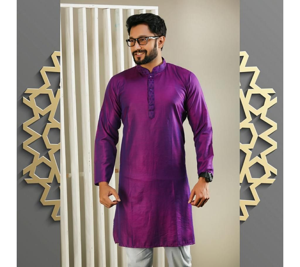 stylish Semi-Long Cotton panjabi