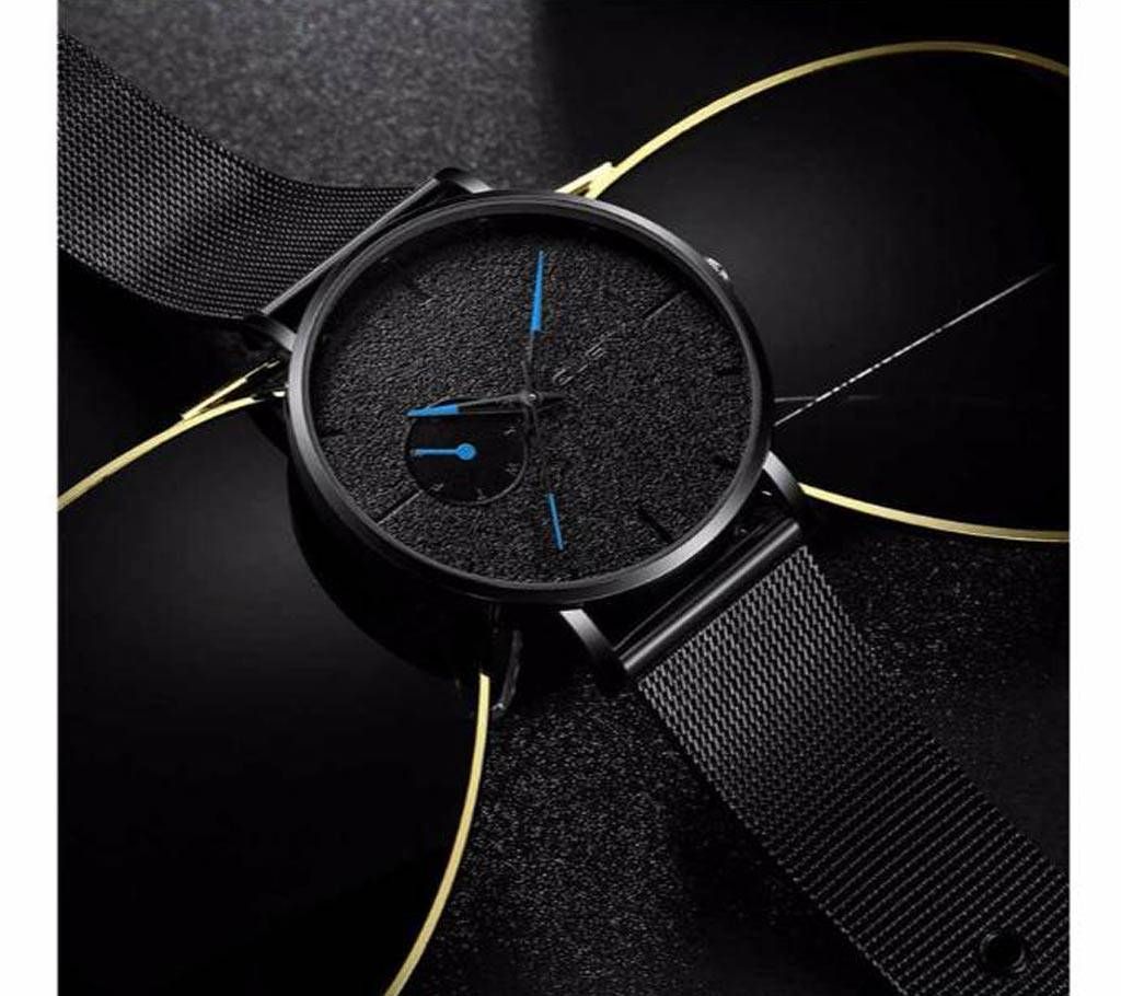 Original CUENA Men Stainless Steel Belt Strap Watch