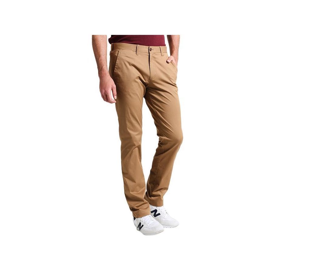 Brown Gaberdine Pant for Men