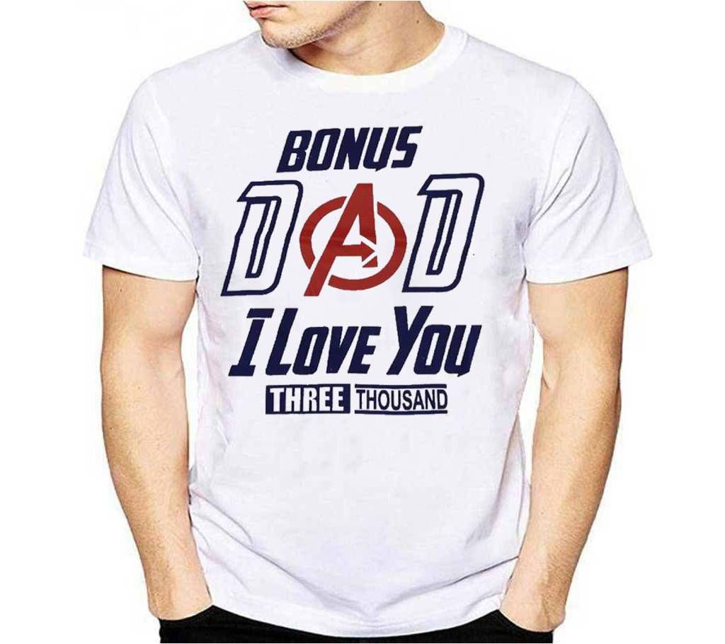 Half Sleeve Cotton T Shirt Bonus Dad