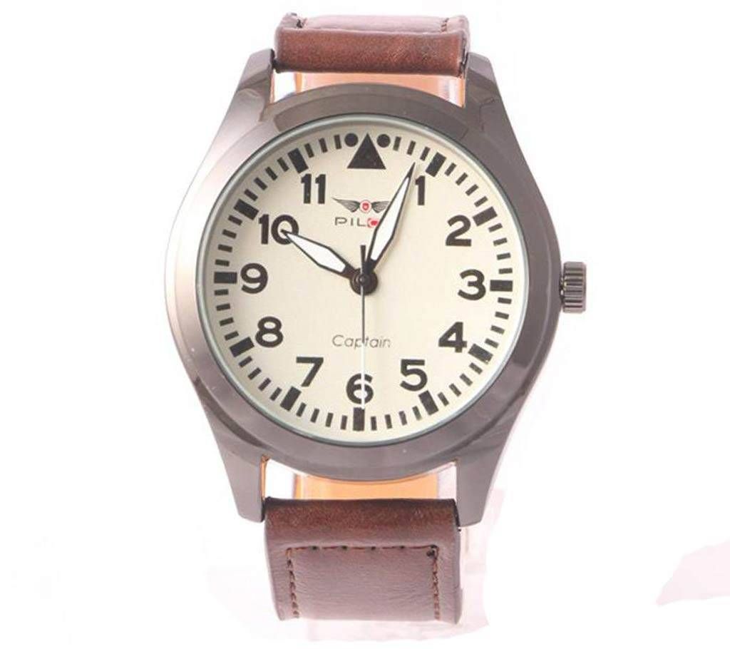 Pilot Leather Wrist watch for Men