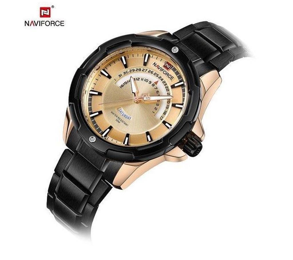 NAVIFORCE Mens Watch  NF9121  Black with Gold