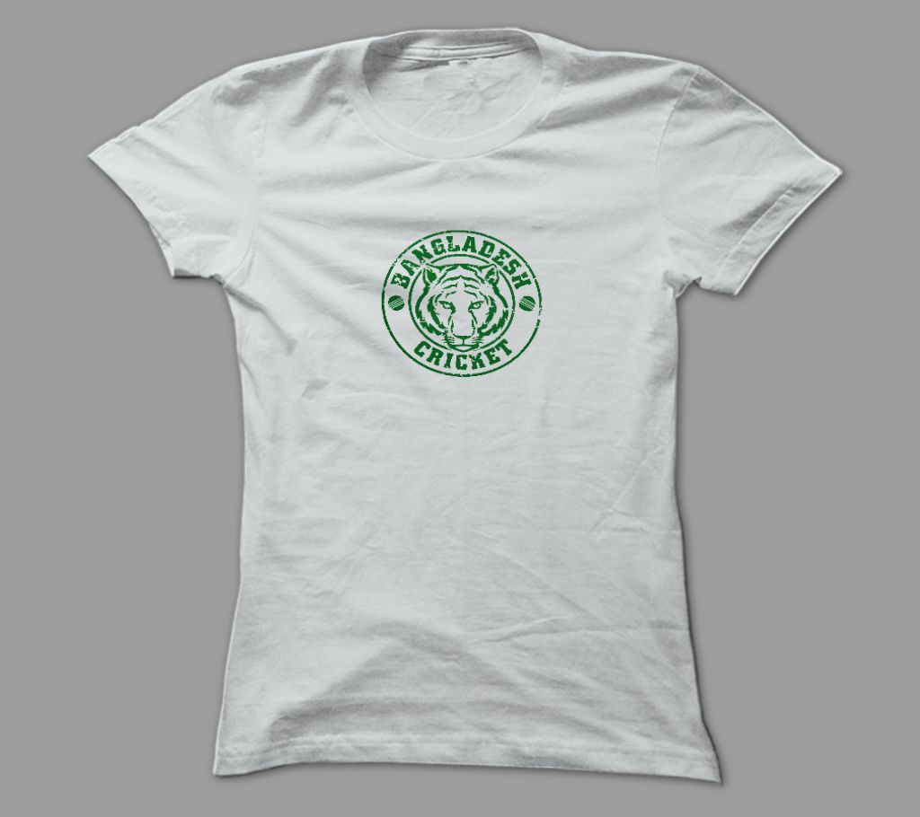 Bangladesh Cricket White Polyester T-Shirt