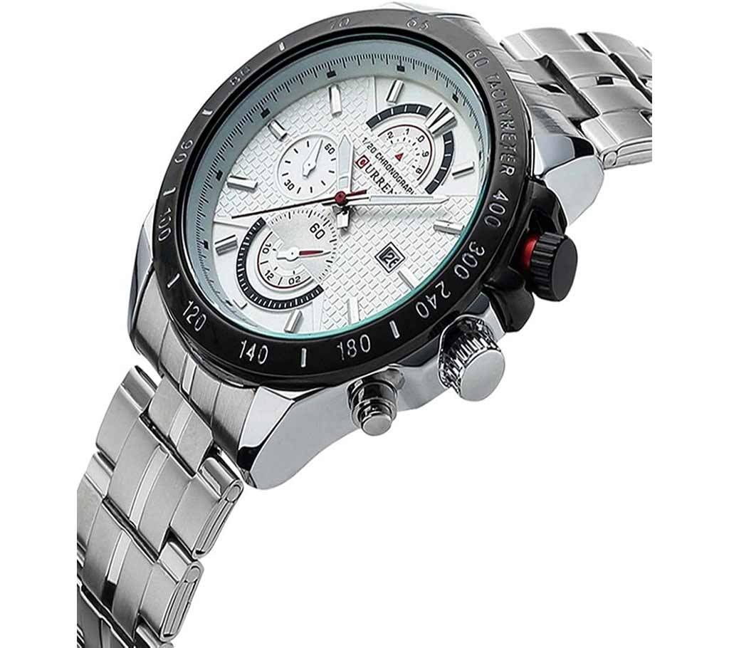 CURREN 8148 WATCH FOR MEN SILVER