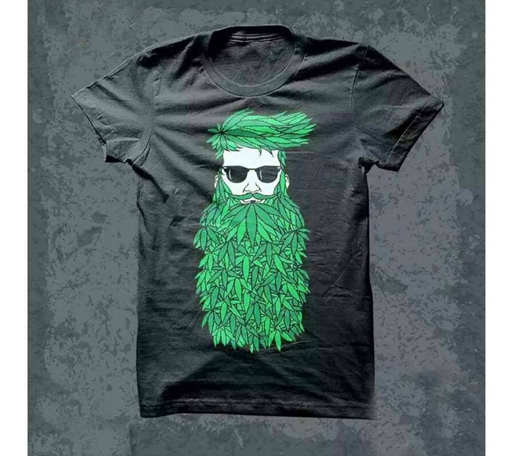 Leaf Beard Menz round neck T-Shirt