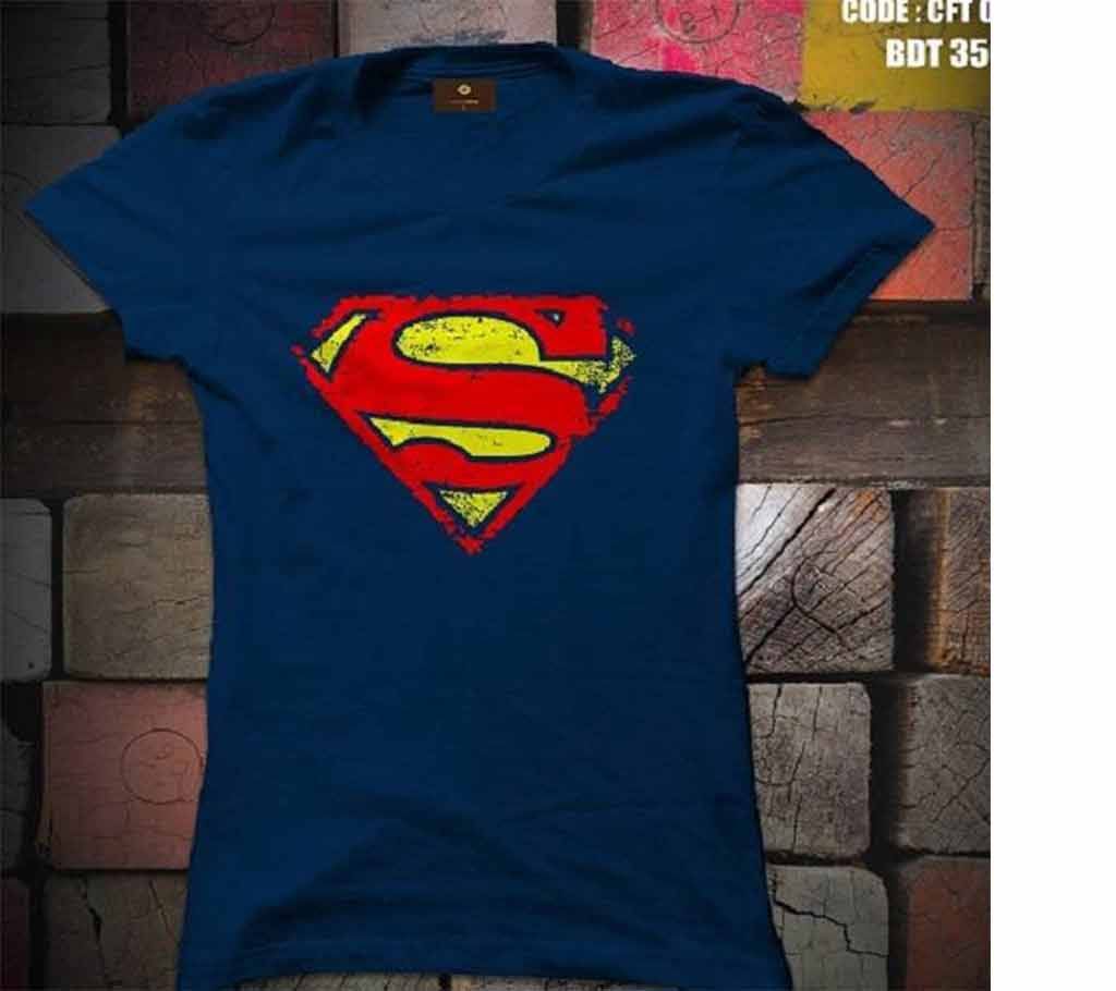 'Supermen' mens cotton round neck t shirt 