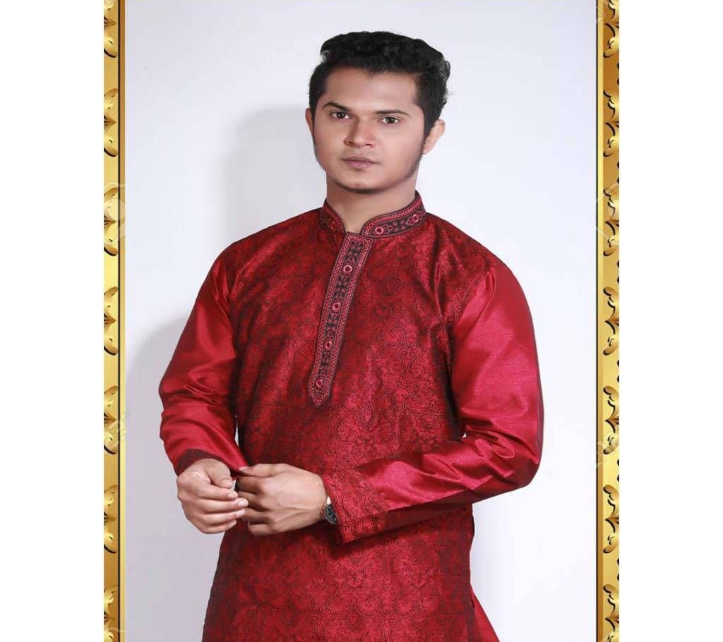 Indian Semi Long Gents Silk Panjabi