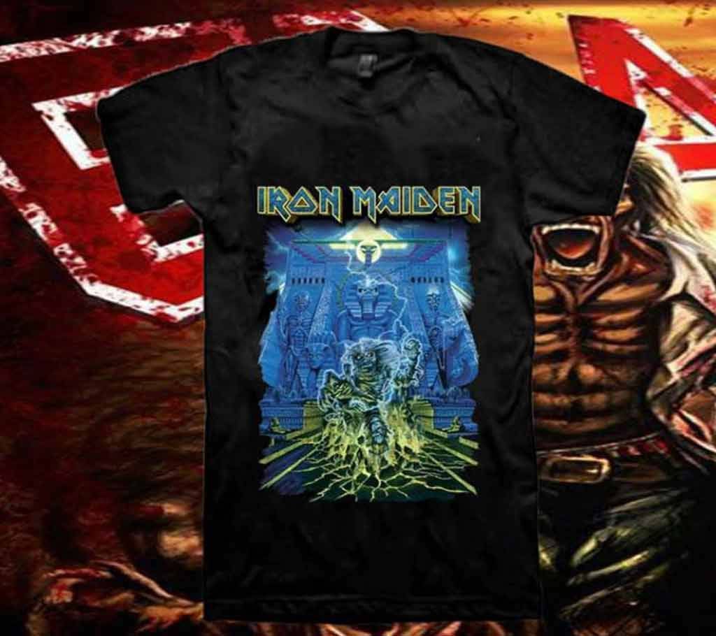 iron maiden half sleeve gents cotton t shirt 