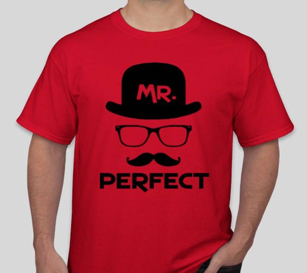 Mr. Perfect Half Sleeve Cotton T-Shirt For Men