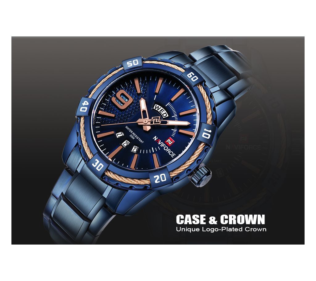 NAVIFORCE Luxury Brand Mens Sport Watch 