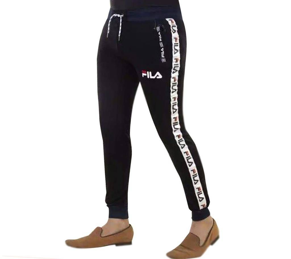 Slim Fit Black Trousers / Joggers & Sweats Pants for Mans