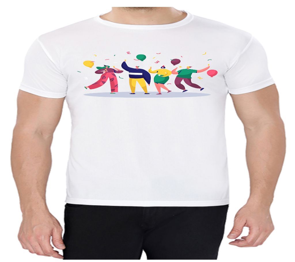 Happy - Half Sleeve T-shirt For Men