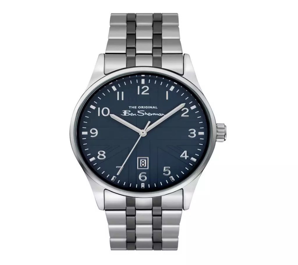 Original BEN SHERMAN  SILVER ANALOGUE BRACELET WATCH