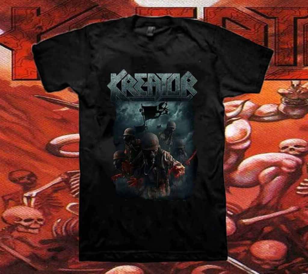 kreator half sleeve gents cotton t shirt 